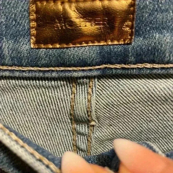 New MOTHER High Waisted Rider Ankle Fray in Wash Party Like A Pirate Size US 25 - Picture 13 of 15